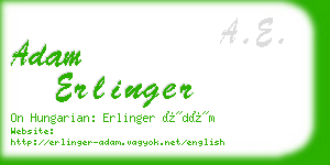 adam erlinger business card